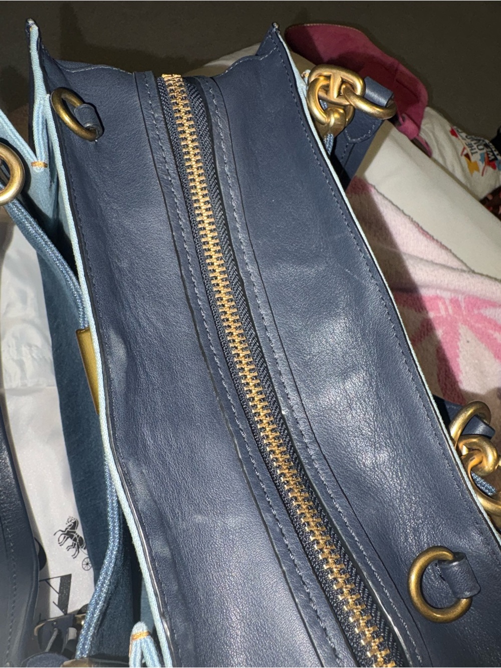 Coach Dreamer 36, Blue Denim Colorblock - Picture 6 of 13